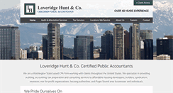 Desktop Screenshot of loveridgehuntcpa.com